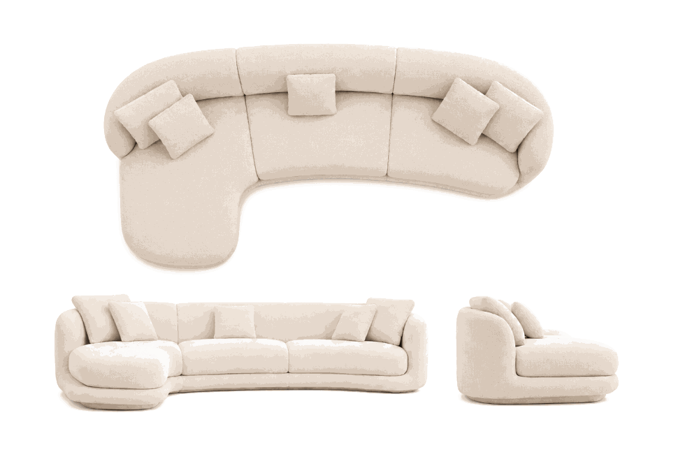 Curved Sofa - three sides