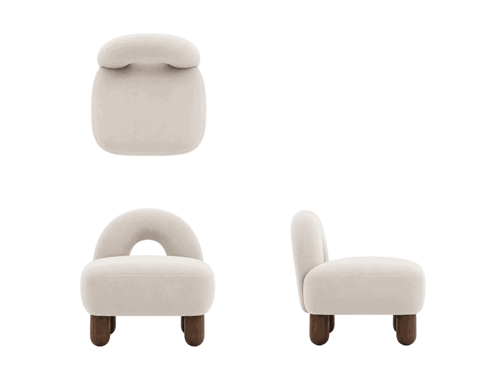 Arch Stool - three sides