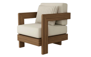 Teak Corduroy Armchair
